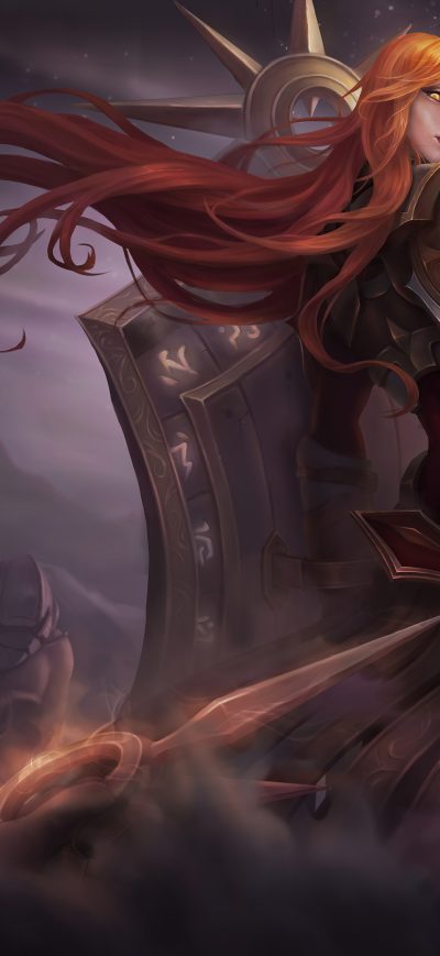 Fond d'écran League Of Legends Leona 5k sur iPhone