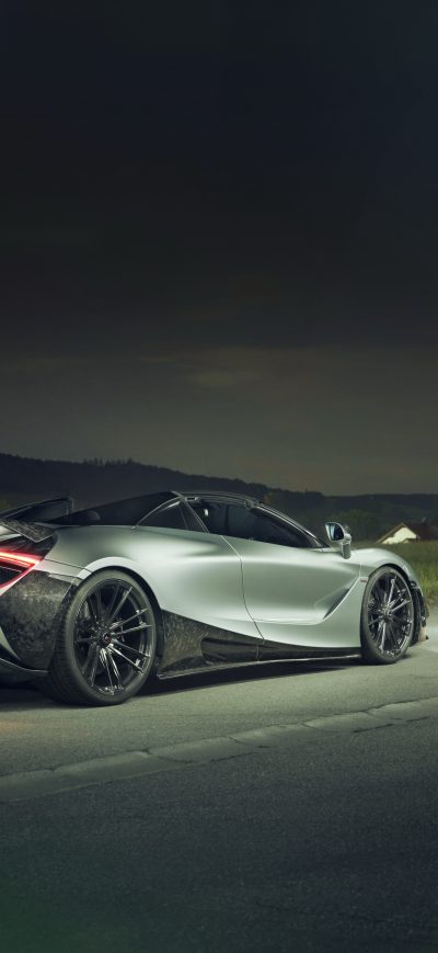 Fond d'écran iPhone 5k Rear Novitec McLaren 720S Spider 2019