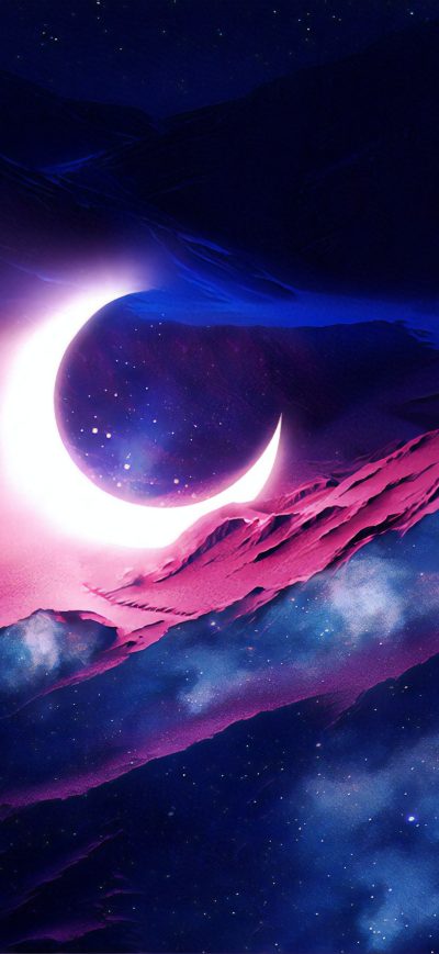 Fond d'écran iPhone Fallen Moon 4k