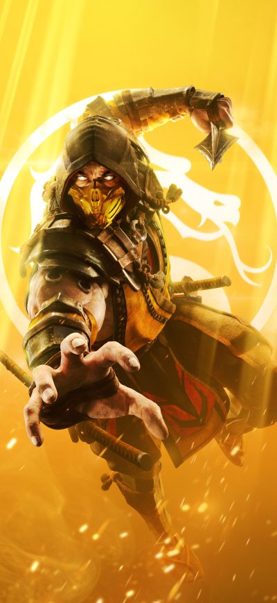 Fond d'écran iPhone Mortal Kombat Key Art 8k