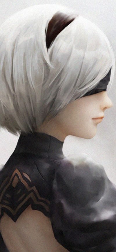 Fond d'écran 2b Nier Automat Art sur iPhone