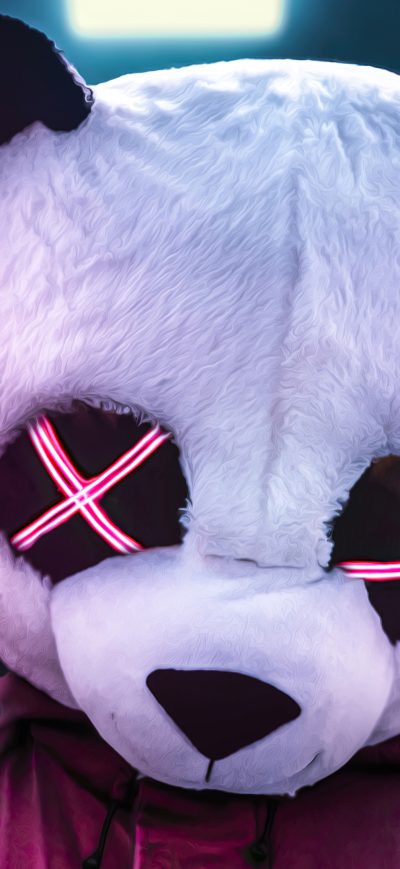 Fond d'écran iPhone Panda Neon Eyes 4k