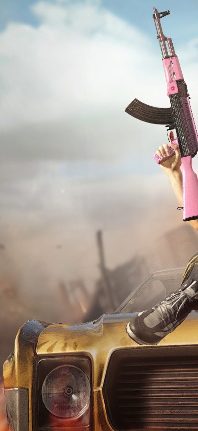 Fond d'écran iPhone Pubg Girl With Gun 4k 2019