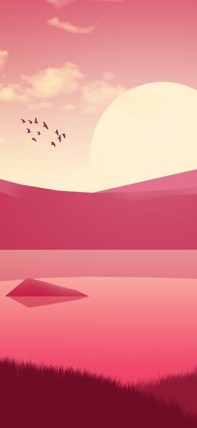 Fond d'écran Scenery Minimalist 4k sur iPhone