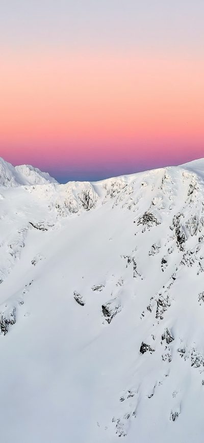 Fond d'écran iPhone Snowy Mountain Sunset