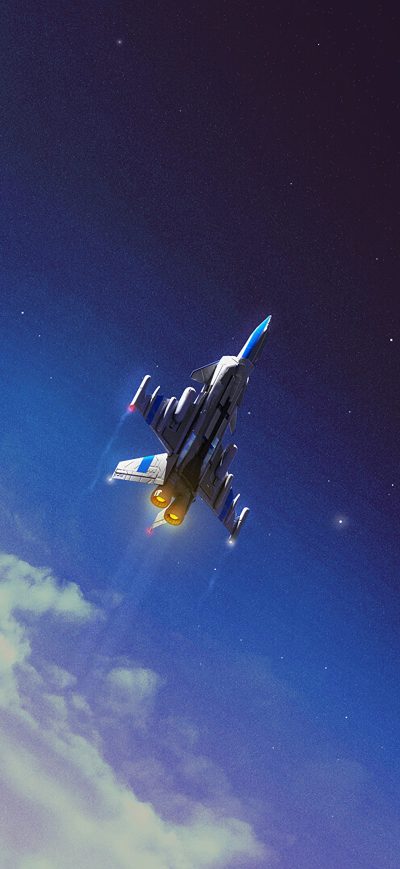 Fond d'écran iPhone Space Shuttle Digital Art 4k