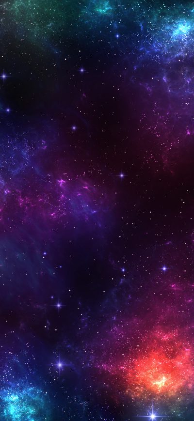 Fond d'écran iPhone Space Scape Colourverse 4k