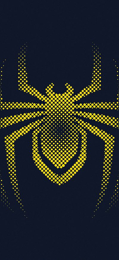 Fond d'écran iPhone Spider Man Miles Morales Logo Minimal 4k