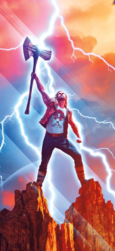 Fond d'écran iPhone Thor Love And Thunder 12k