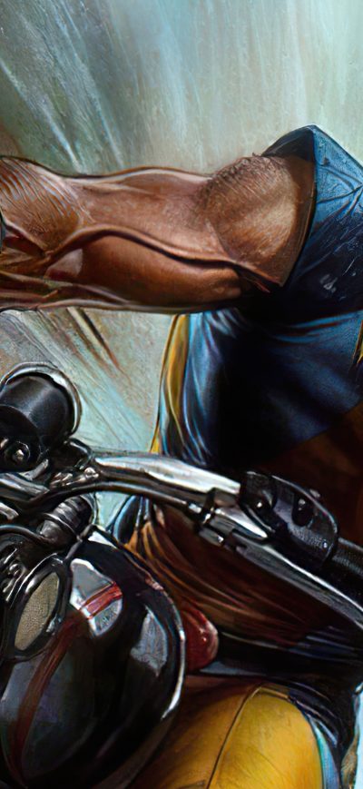 Fond d'écran iPhone Wolverine On Bike