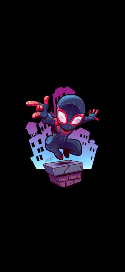 Fond d'écran iPhone Spiderman Minimal Art