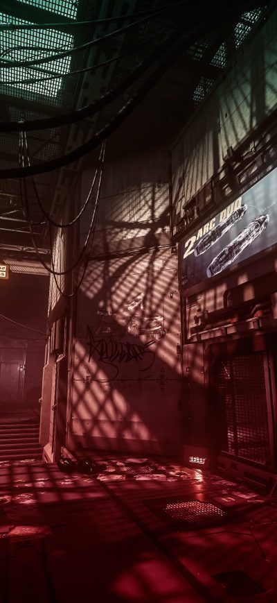 Fond d'écran iPhone Cyberpunk Street 4k
