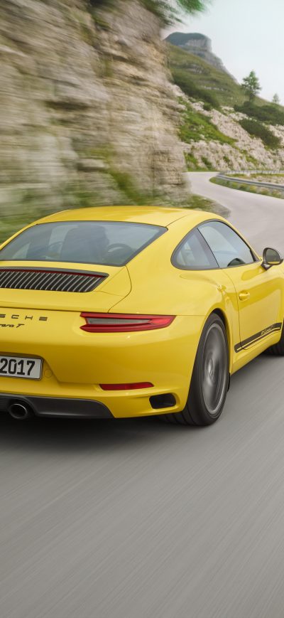 Fond d'écran iPhone Porsche 911 Carrera T Coupe 2018 Rear