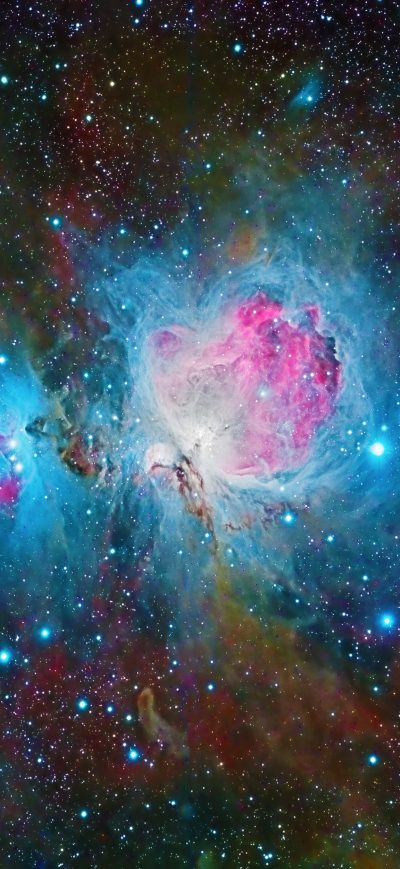 Fond d'écran iPhone Nebula Space Galaxy Colorful 4k
