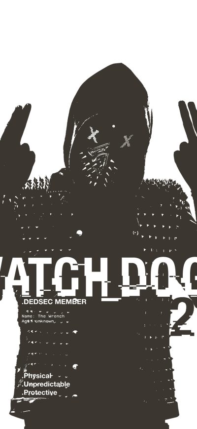 Fond d'écran iPhone Watch Dogs 2 Wrench Poster