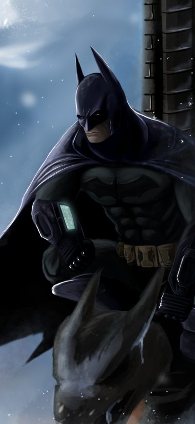 Fond d'écran iPhone Batman Gargoyle Pose 4K