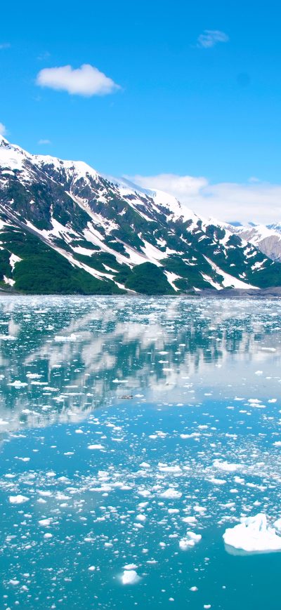 Fond d'écran iPhone Alaska Glacier Ice Mountains