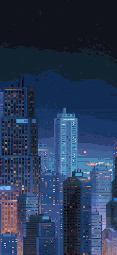 Fond d'écran iPhone Buildings Retro Artwork 4k