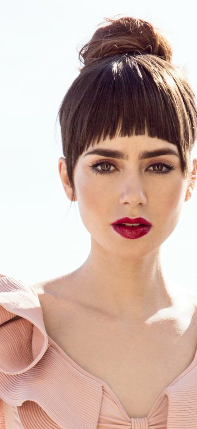 Fond d'écran iPhone Lily Collins W Magazine