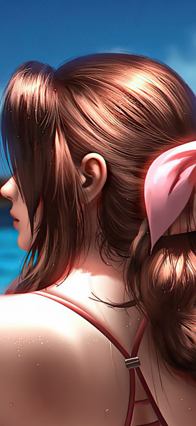 Fond d'écran iPhone Aerith Beach Day 4k