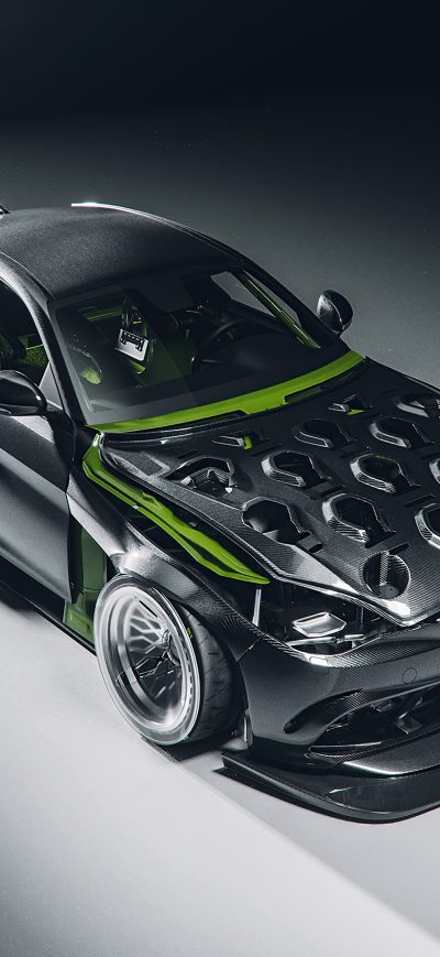 Fond d'écran iPhone Ala Romeo Giulia Modified 4k