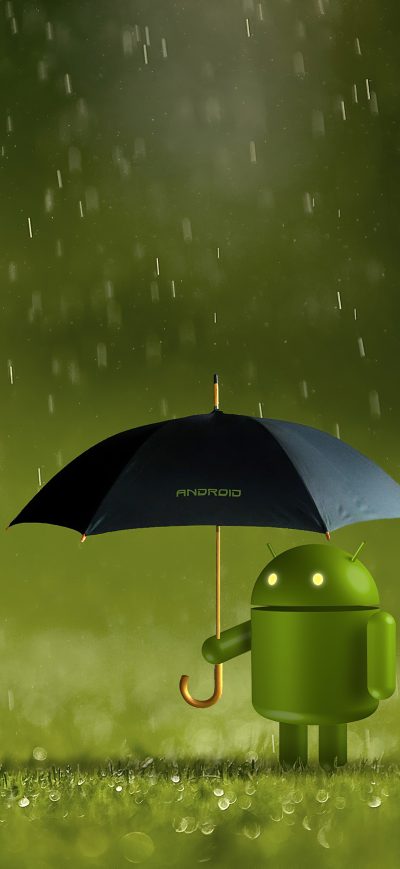 Fond d'écran iPhone Android Doodle With Umbrella 4k