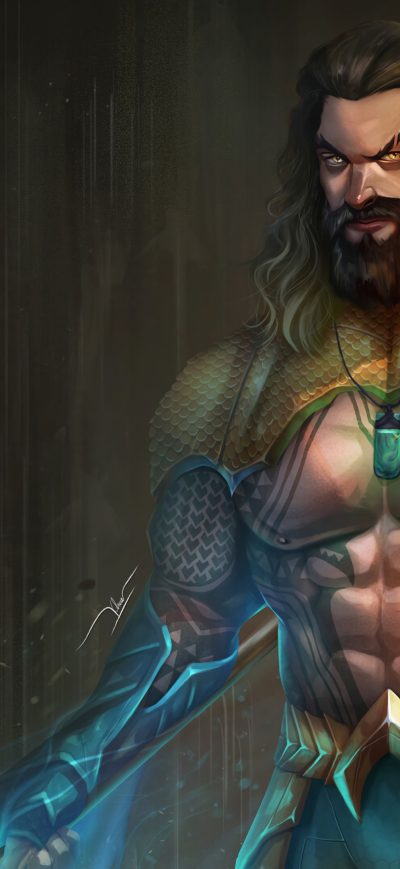 Fond d'écran iPhone Aquaman Jason Momoa Artwork