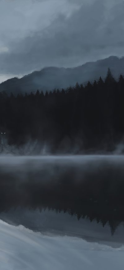Fond d'écran iPhone Hidden In The Mist 4k