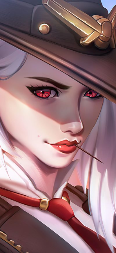 Fond d'écran iPhone Ashe Overwatch 5k