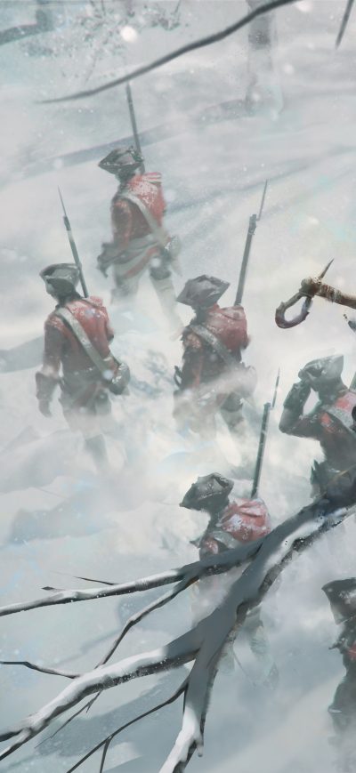 Fond d'écran iPhone Assassins Creed 3 Key Art 8k
