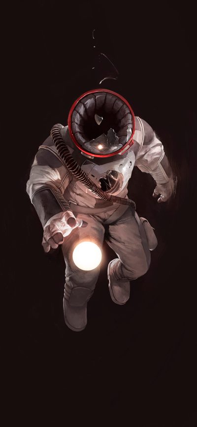 Fond d'écran iPhone Astronaut Horror