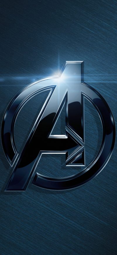 Fond d'écran iPhone The Avengers Metal Logo 4k