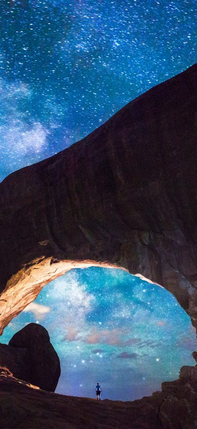 Fond d'écran iPhone Milky Way Arch 4k