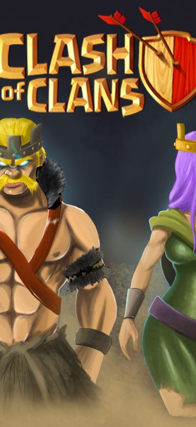 Fond d'écran iPhone Clash Of Clans 4k