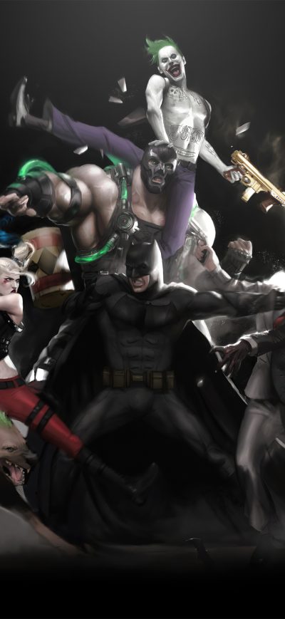 Fond d'écran iPhone Batman Rogues 4k