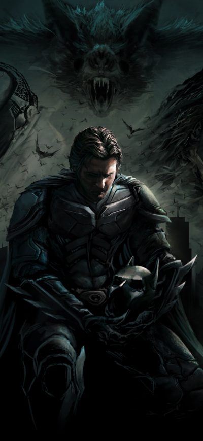 Fond d'écran iPhone Dark Knight Artwork New