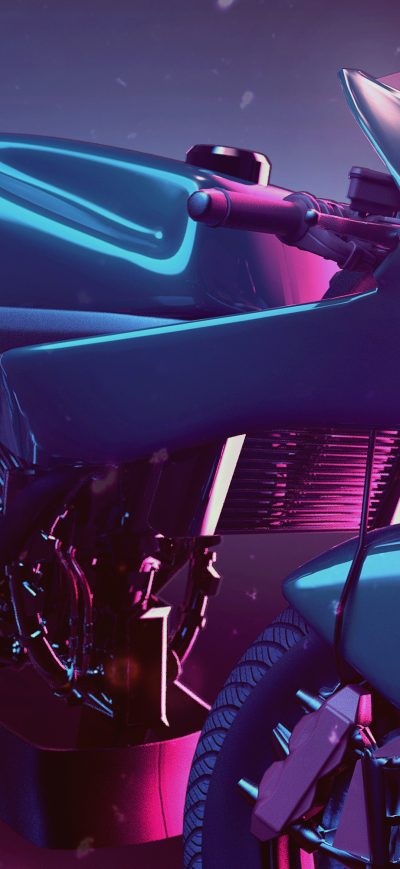 Fond d'écran iPhone Psyclone Bike Art 4k