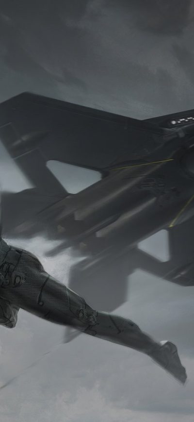 Fond d'écran iPhone Black Panther Marvel Art