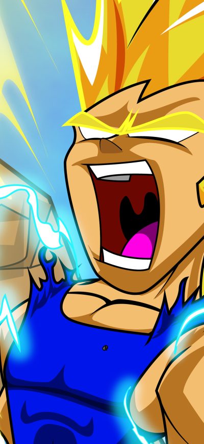 Fond d'écran iPhone Vegeta Dragon Ball 4k