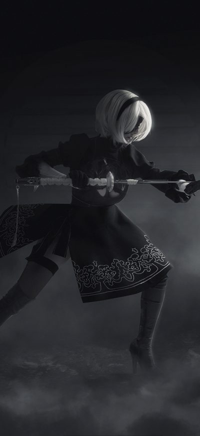 Fond d'écran iPhone Nier Automata Cosplay