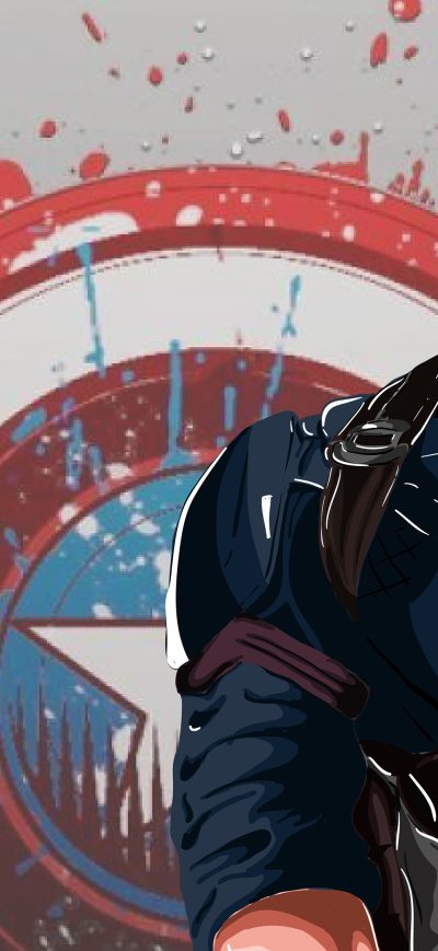 Fond d'écran iPhone Captain America New Art 4k