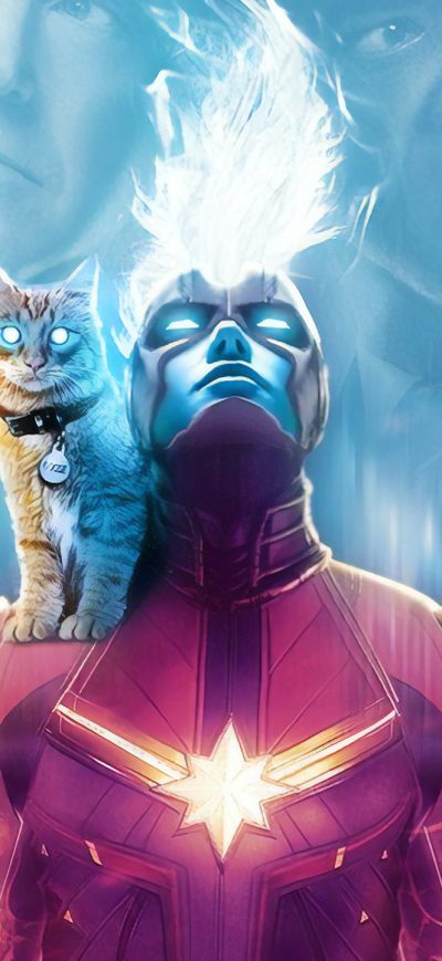 Fond d'écran iPhone Captain Marvel Fanposter