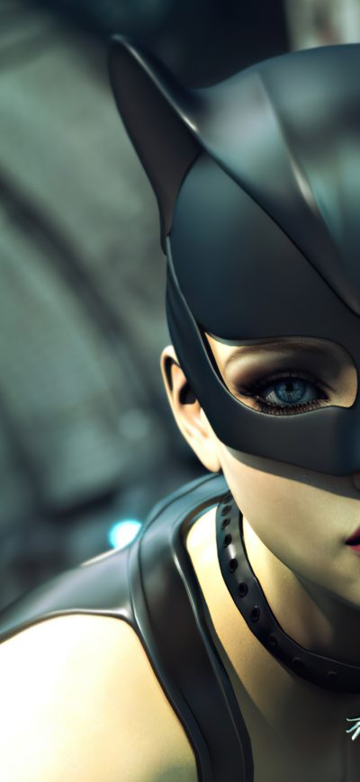 Fond d'écran iPhone Catwoman 4k Artwork