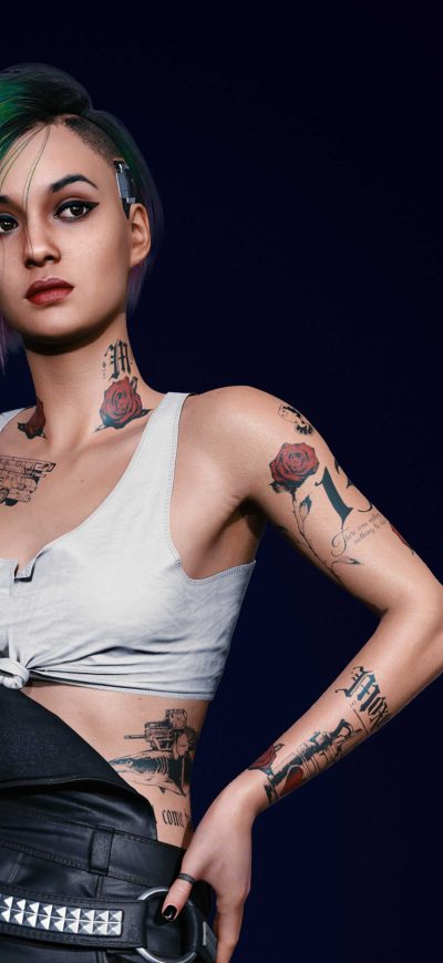 Fond d'écran iPhone Cyberpunk 2077 Judy 5k