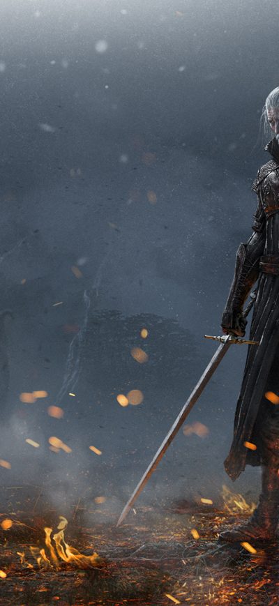 Fond d'écran iPhone Henry Cavill Geralt Of Rivia Art