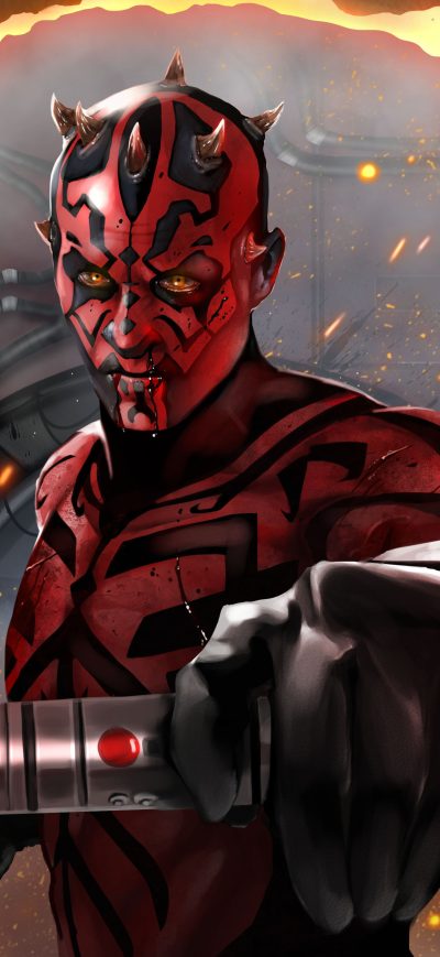 Fond d'écran iPhone Darth Maul Digital Art 5k