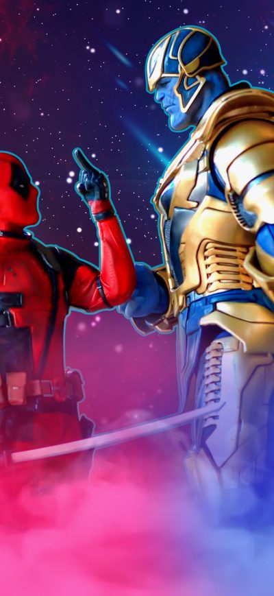 Fond d'écran iPhone Deadpool Thanos