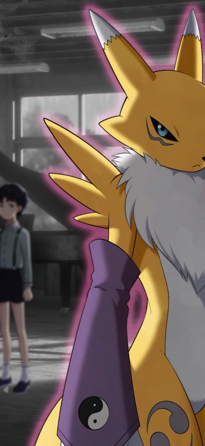 Fond d'écran Renamon Digimon Survive sur iPhone