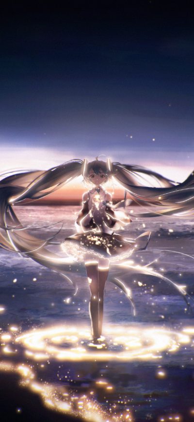 Fond d'écran iPhone 4k Hatsune Miku Vocaloid Anime