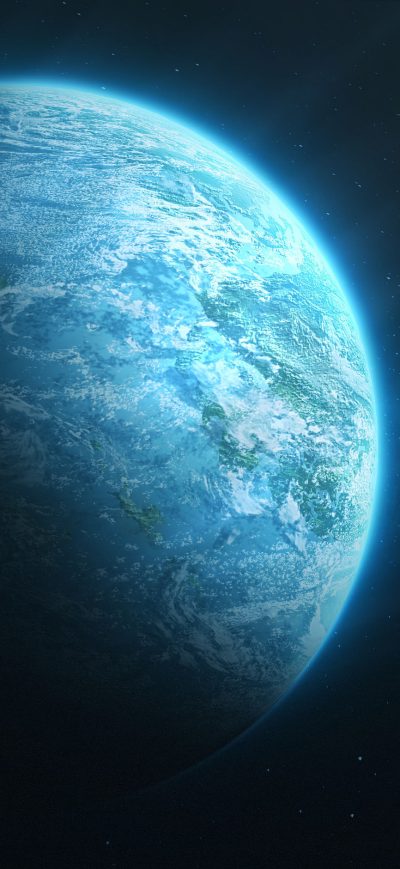 Fond d'écran iPhone Blue Planet Space View 4k
